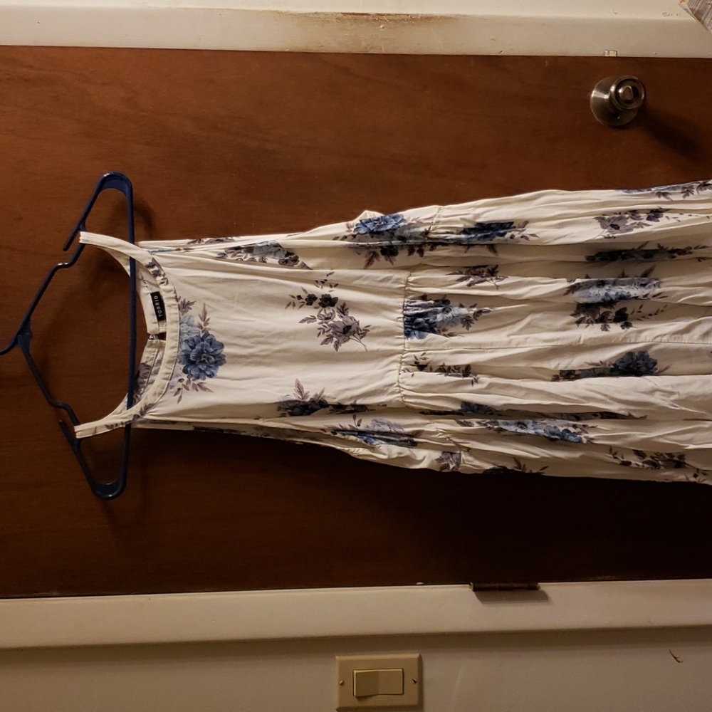 Torrid Hi-Lo Cream Floral Dress